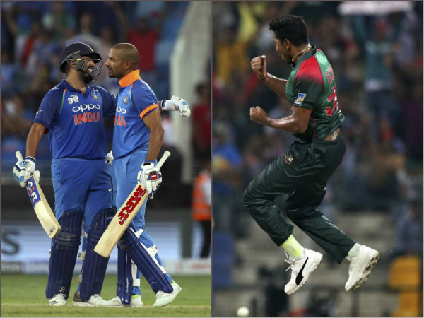 শিখর ধাওয়ান-রোহিত শর্মা বনাম মুস্তাফিজুর রহমান