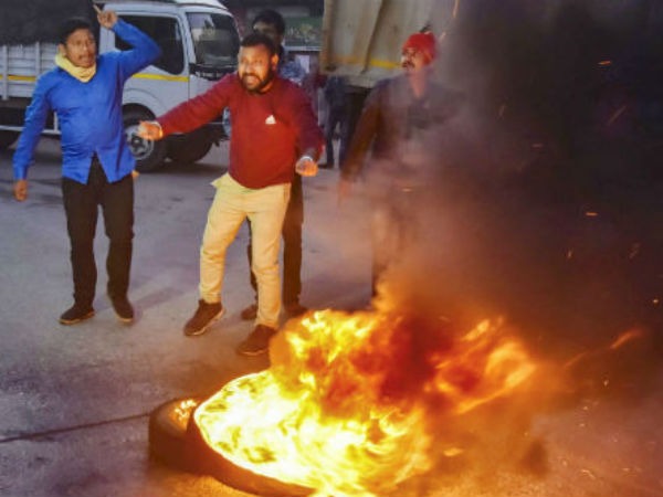 সিএএ নিয়ে বিক্ষোভ