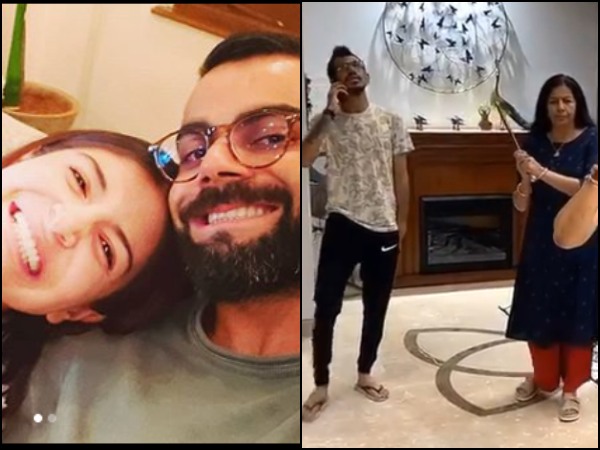 ঘরে বসে ক্রিকেট জগতের তারকারা প্রত্যেকেই অভিনব কিছু করে দেখাচ্ছেন