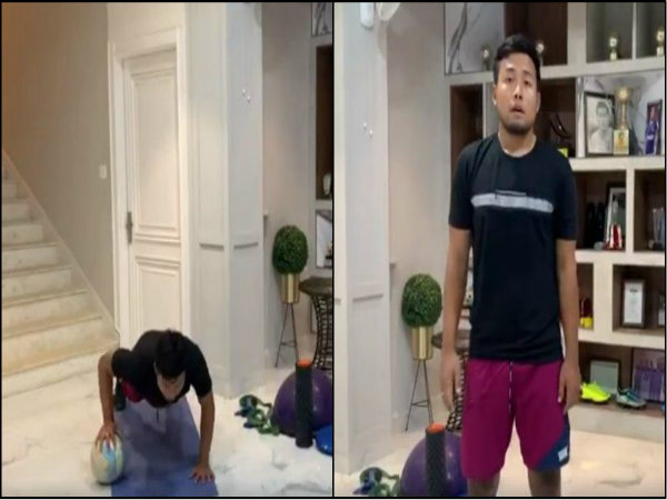 বাড়িতেই জোর ফিটনেস চর্চা করছেন জেজে