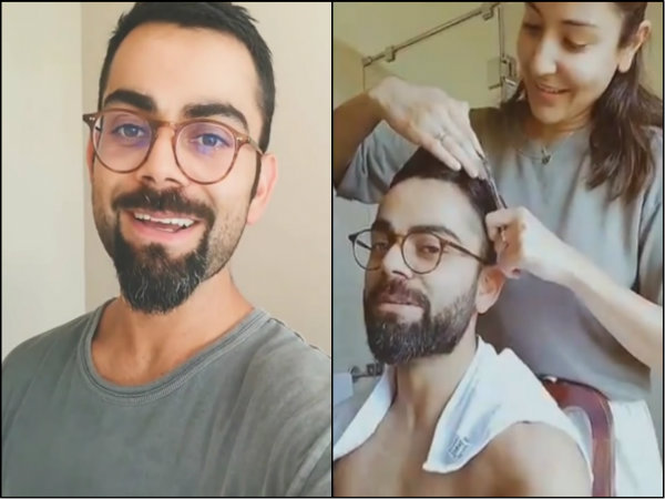 কোহলিকে হেয়ারকাট উপহার অনুষ্কার