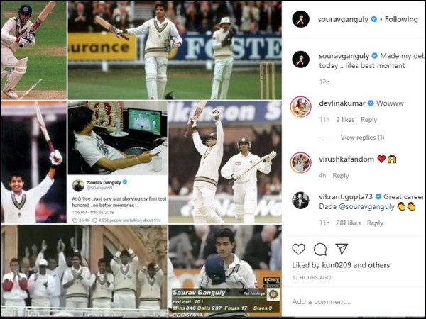অভিষেক ম্যাচে সৌরভের স্কোর