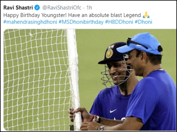  ভারতীয় কোচ রবি শাস্ত্রীর টুইট