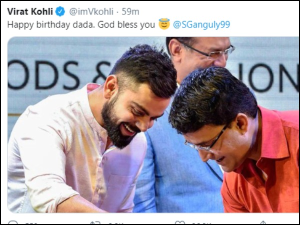বিরাট কোহলির শুভেচ্ছা